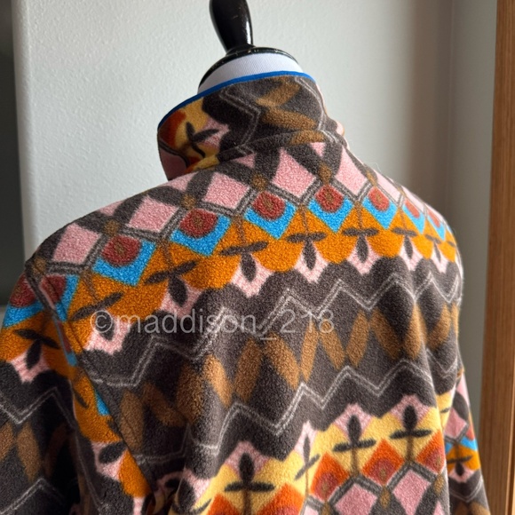 Patagonia Synchilla Snap-T Fleece Small Companions Big Anthos Pink Brown S - Picture 6 of 11